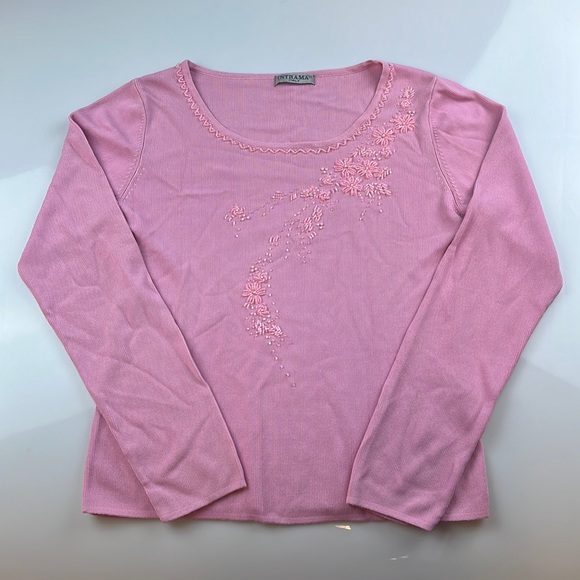 Intrama Italy Beaded Top S85-49 - Picture 1 of 4